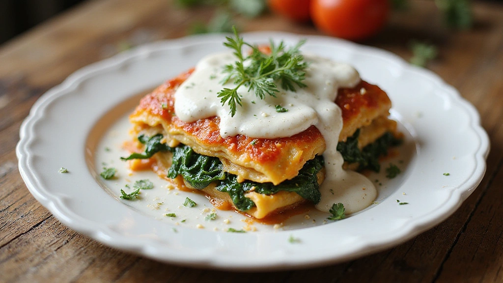 Chicken Lasagna Recipe with Spinach and White Sauce