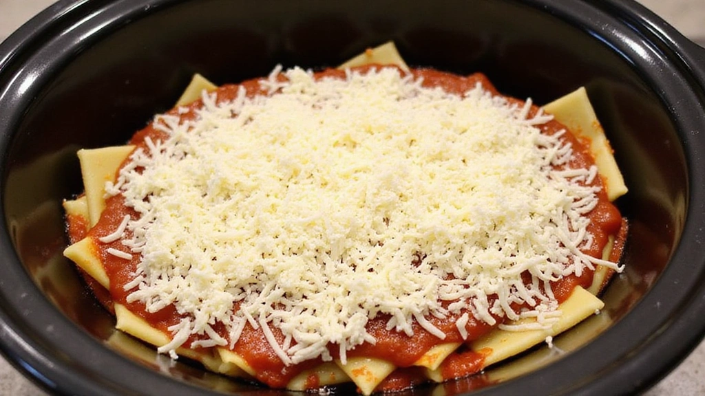Crock Pot Lasagna Recipe You Can Set and Forget - Step 5: Final Layer and Cheese