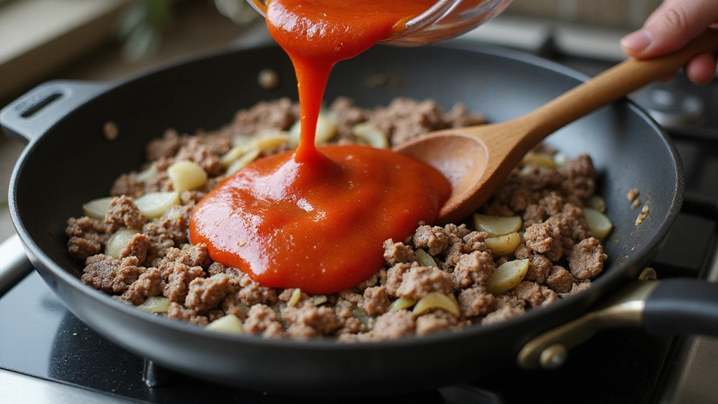 Extra Cheesy Lasagna Recipe for True Cheese Lovers - Step 2: Cook Meat Sauce