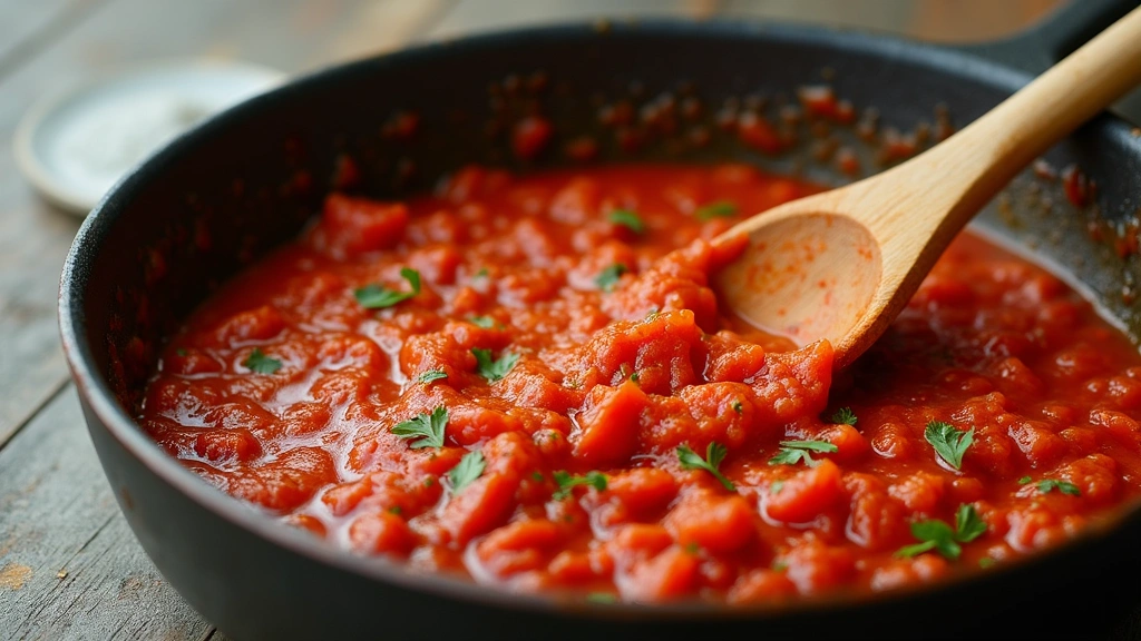 Lasagna Recipe for 2 – Perfect for Date Night - Step 4: Make the Tomato Sauce