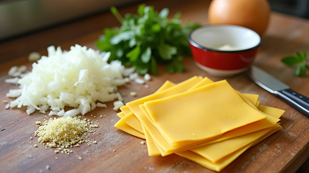Lasagna Recipe with Bechamel Sauce – Italian Restaurant Style - Step 1: Prepare Ingredients