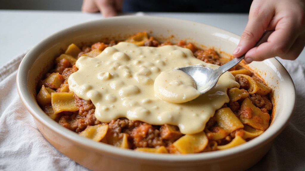 Lasagna Recipe with Bechamel Sauce – Italian Restaurant Style - Step 5: Assemble Lasagna