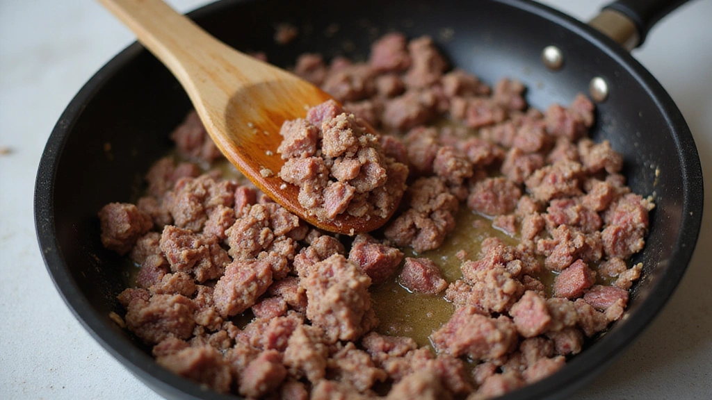 Lasagna Recipe with Vegetables and Meat – The Best of Both Worlds - Step 2: Cook the Meat