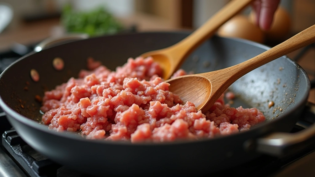 Meat Lasagna Recipe with Ricotta and Homemade Sauce - Step 2: Brown the Meat