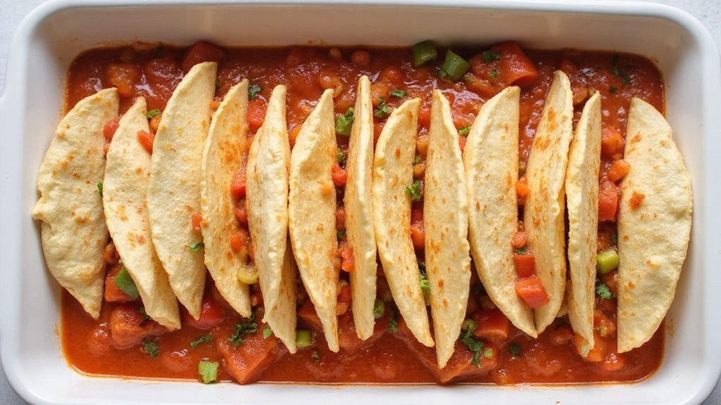 Mexican Lasagna Recipe with Tortillas and Spicy Layers - Step 4: Assemble First Layer