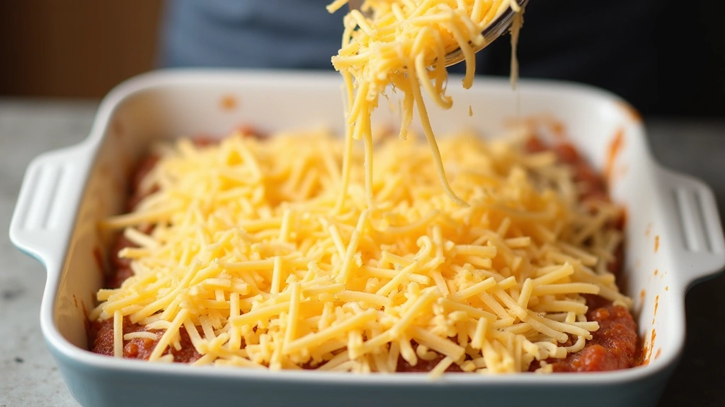 Mexican Lasagna Recipe with Tortillas and Spicy Layers - Step 5: Add Cheese Layer
