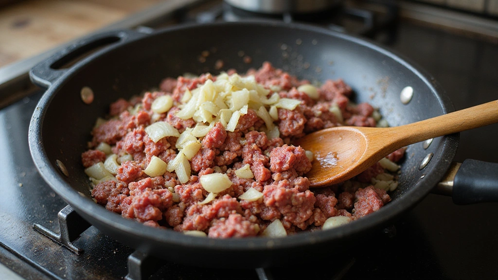 No Pasta Lasagna Recipe – Keto Friendly & Guilt-Free - Step 2: Cook the Meat Sauce