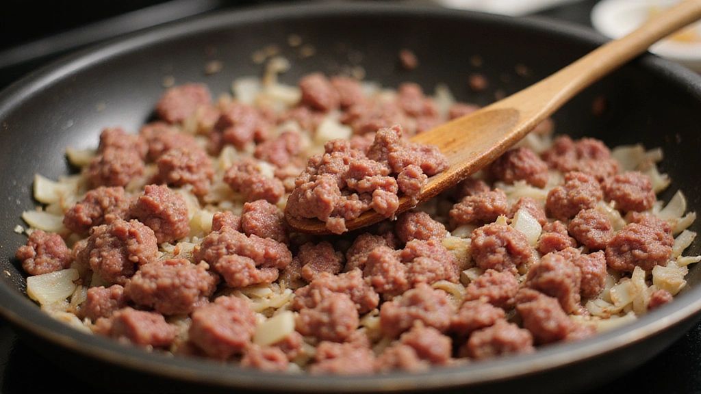 One-Pan Lasagna Skillet Recipe in Under 30 Minutes - Step 2: Brown the Meat