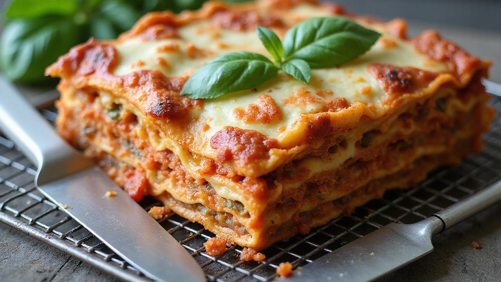 Simple Healthy Lasagna Recipe Under 400 Calories - Step 8: Rest and Serve