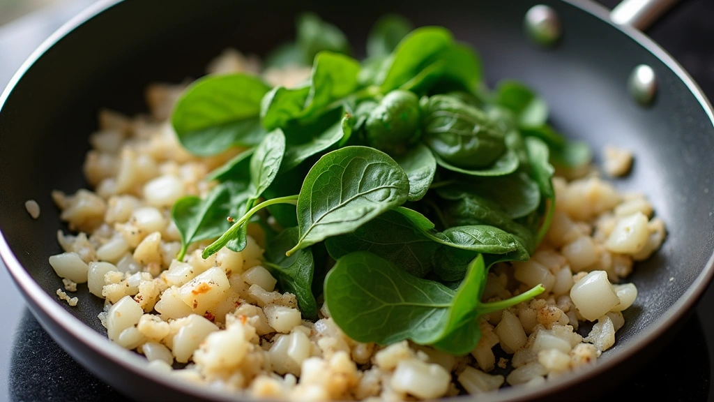 White Lasagna Recipe with Chicken, Spinach & Alfredo - Step 2: Cook the Spinach