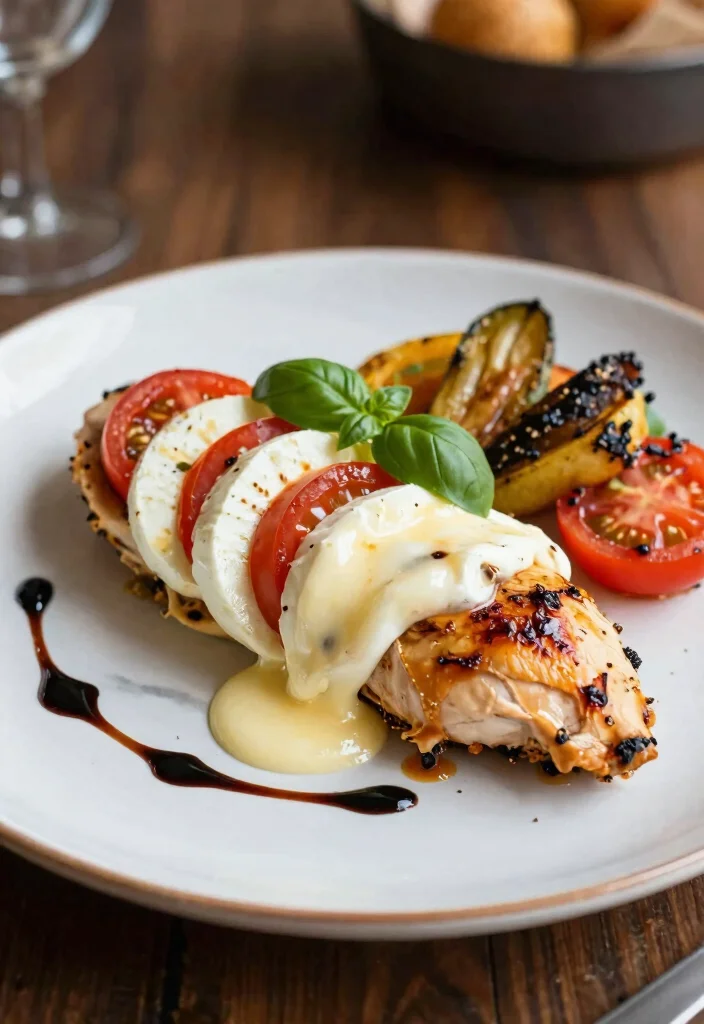 10 Easy Dinner Recipes for Two: Quick Cozy Meals - 8. Caprese Stuffed Chicken