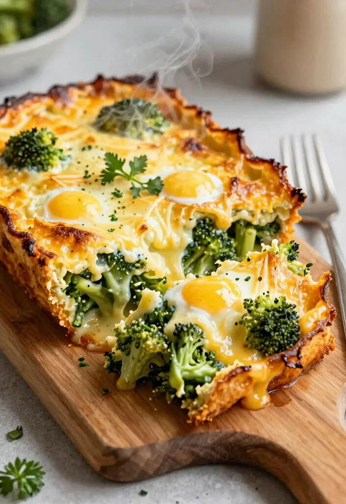 10 Egg Dinner Recipes for Quick Protein-Rich Weeknight Meals - 4. Cheesy Broccoli and Egg Bake