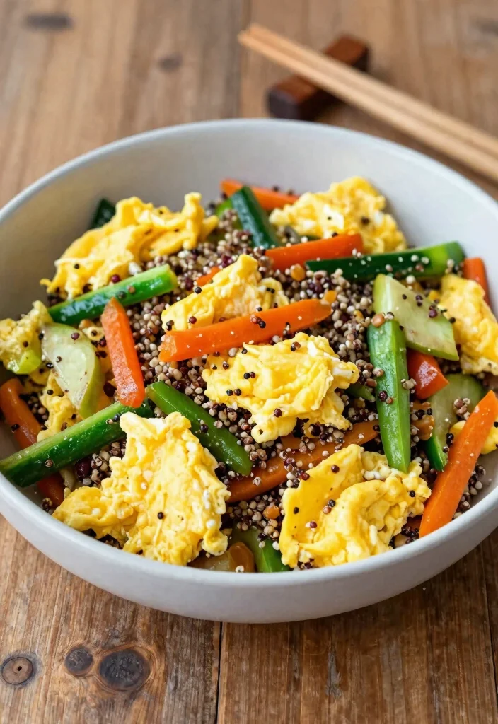 10 Egg Dinner Recipes for Quick Protein-Rich Weeknight Meals - 5. Savory Egg and Quinoa Stir-Fry