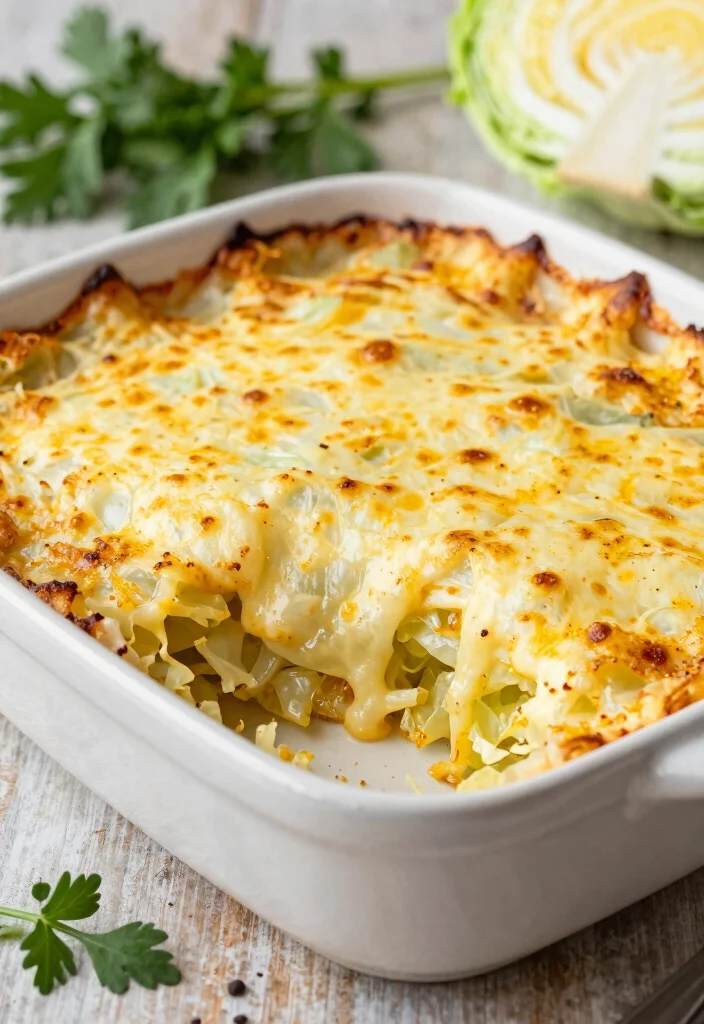10 Keto Cabbage Recipes for Simple Budget-Friendly Low-Carb Meals - 5. Cheesy Cabbage Casserole