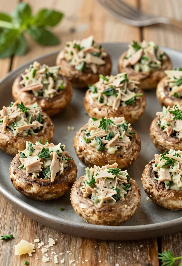 10 Keto Ground Turkey Recipes for Easy Low-Carb Dinners - 4. Turkey and Spinach Stuffed Mushrooms