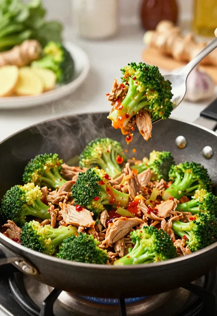 10 Keto Ground Turkey Recipes for Easy Low-Carb Dinners - 6. Spicy Turkey & Broccoli Stir Fry