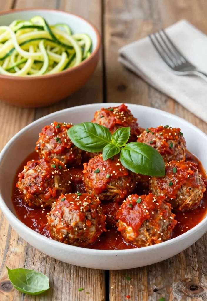 10 Keto Ground Turkey Recipes for Easy Low-Carb Dinners - 7. Turkey Meatballs in Marinara Sauce