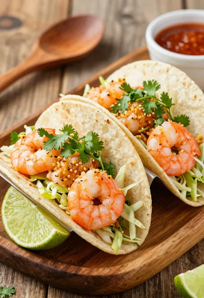 10 Keto Shrimp Recipes for Easy Light Weeknight Dinners - 1. Zesty Garlic Butter Shrimp Tacos