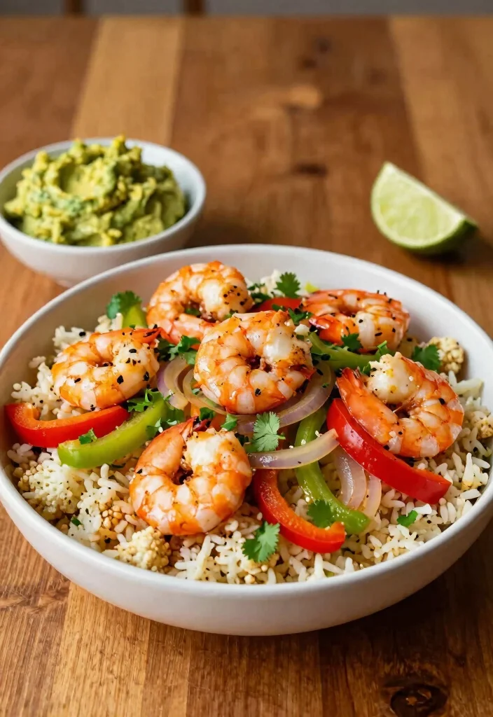 10 Keto Shrimp Recipes for Easy Light Weeknight Dinners - 4. Shrimp Fajita Bowl