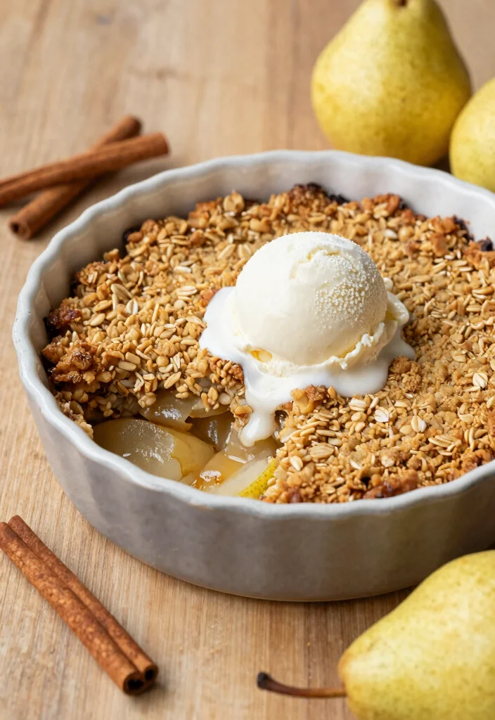 10 Pear Dessert Recipes for Cozy Light Seasonal Baking - 1. Classic Pear Crisp