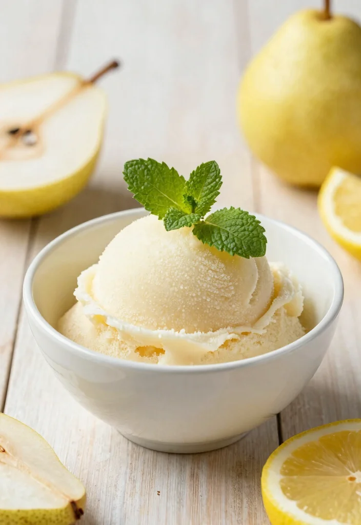10 Pear Dessert Recipes for Cozy Light Seasonal Baking - 6. Pear Sorbet