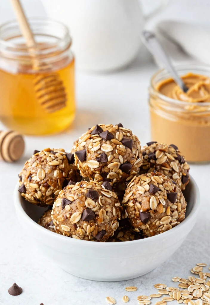 10 Quick Oatmeal Dessert Recipes for Fast Cozy Sweets - 3. Oatmeal Chocolate Chip Energy Bites