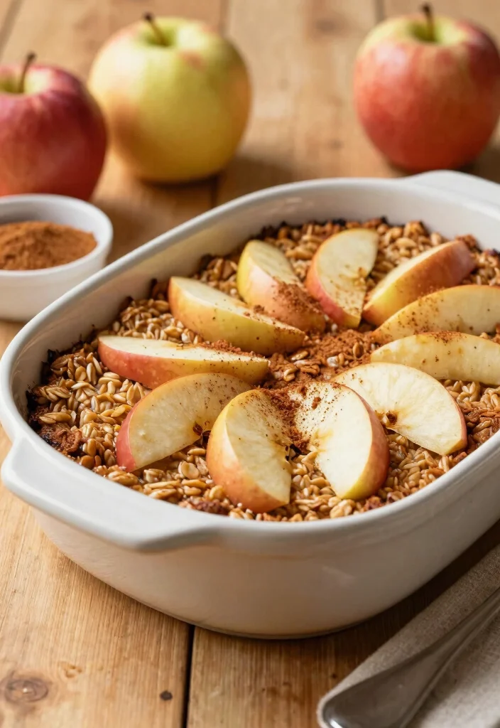 10 Quick Oatmeal Dessert Recipes for Fast Cozy Sweets - 6. Apple Cinnamon Oatmeal Bake