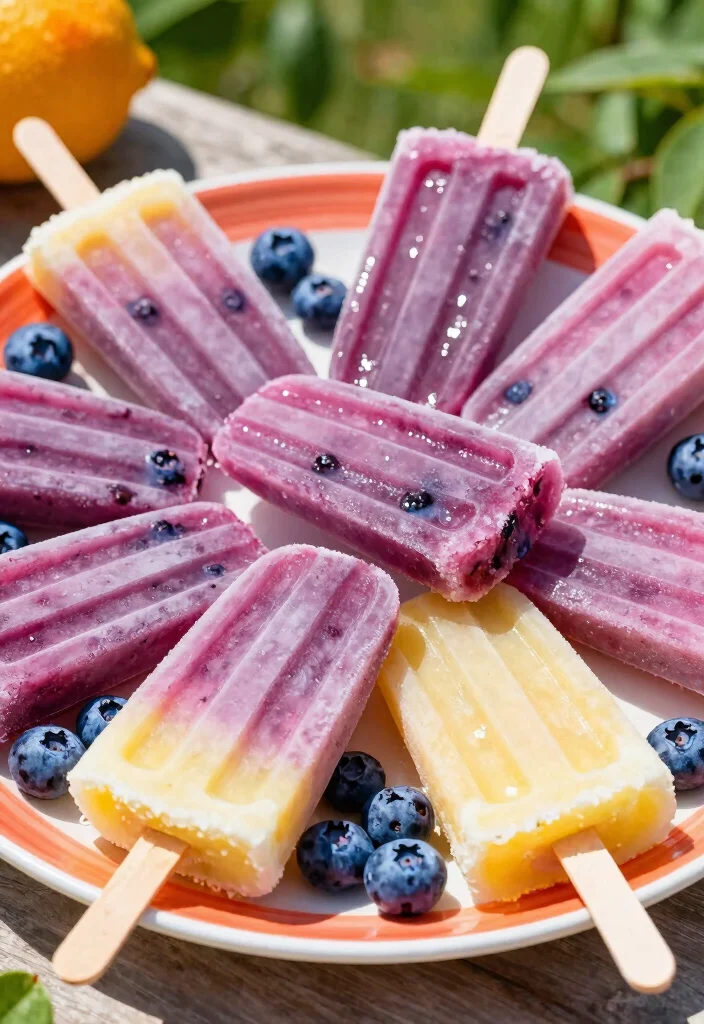 12 Blueberry Dessert Recipes for Bright Simple Sweet Treats - 12. Blueberry Popsicles