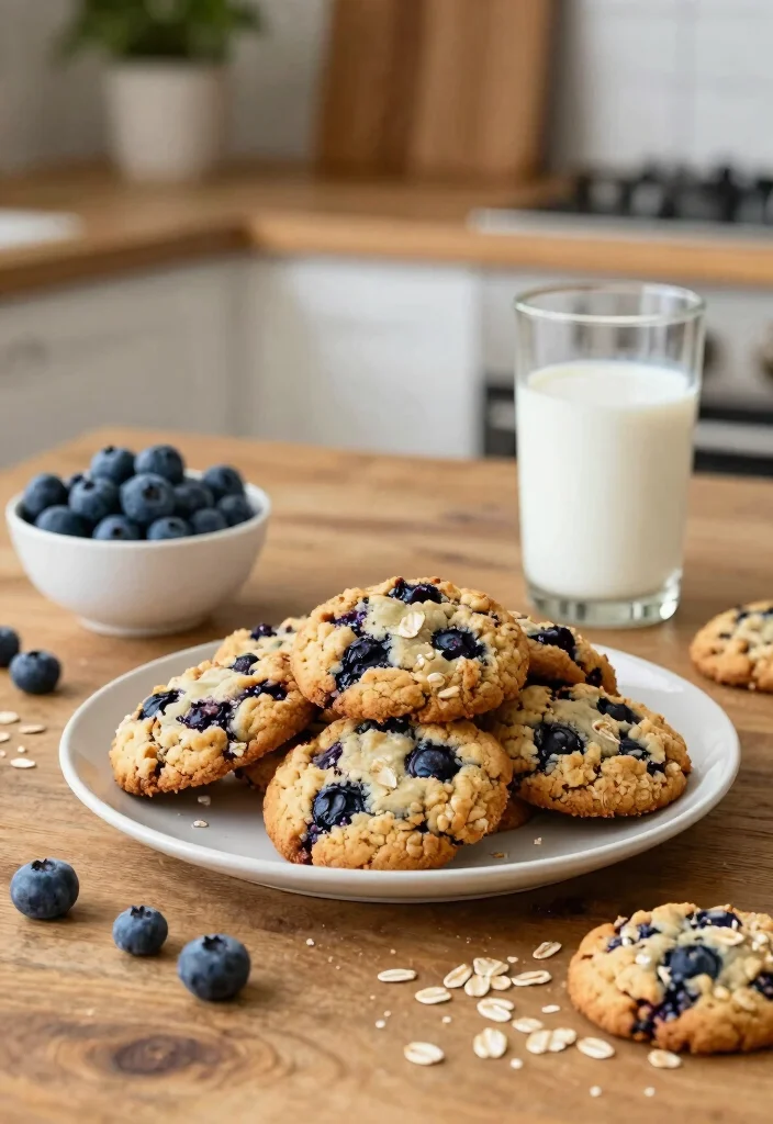 12 Blueberry Dessert Recipes for Bright Simple Sweet Treats - 3. Blueberry Oatmeal Cookies