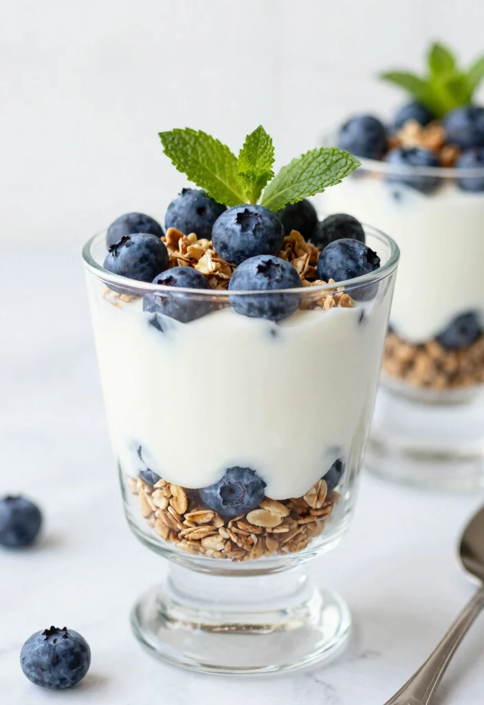 12 Blueberry Dessert Recipes for Bright Simple Sweet Treats - 4. Blueberry Yogurt Parfait