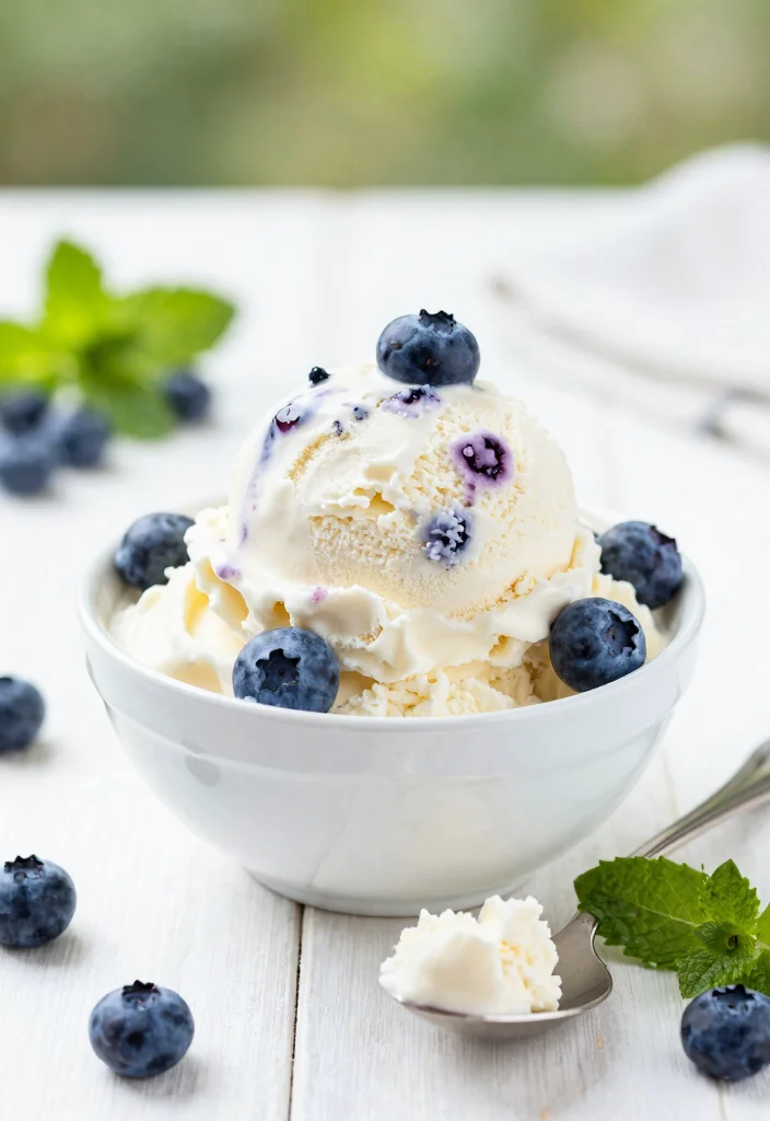 12 Blueberry Dessert Recipes for Bright Simple Sweet Treats - 8. Blueberry Ice Cream