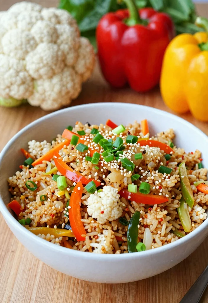 12 Cauliflower Vegan Recipes for Easy Plant-Forward Meals - 3. Cauliflower Fried Rice