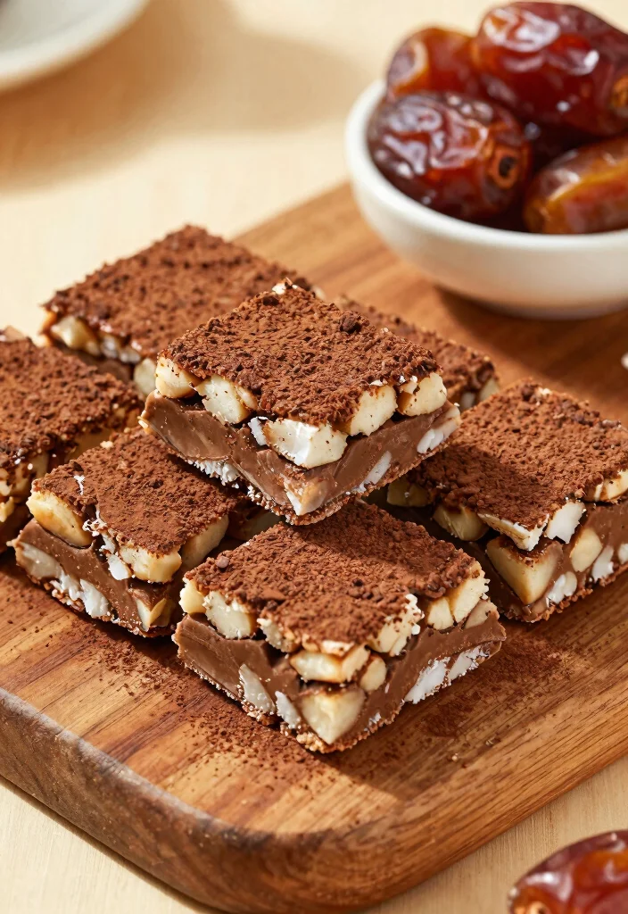 12 Dessert Bar Recipes for Easy Shareable Sweet Squares - 9. Choco-Coconut Date Energy Bars