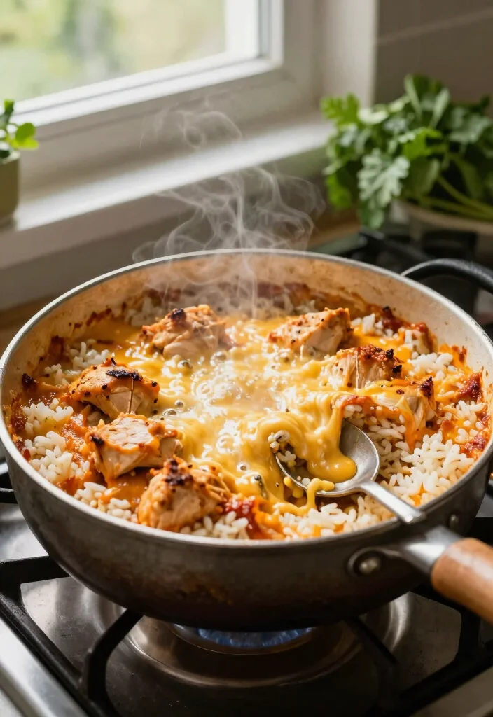 12 Family Dinner Recipes for Easy Crowd-Friendly Nights - 1. One-Pot Cheesy Chicken and Rice