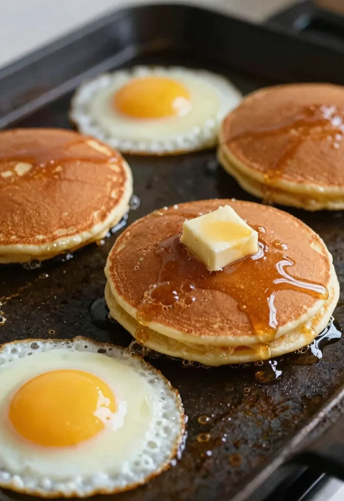 12 Griddle Dinner Recipes for Fast Flavorful Weeknight Cooking - 8. Breakfast for Dinner: Griddle Pancakes and Eggs