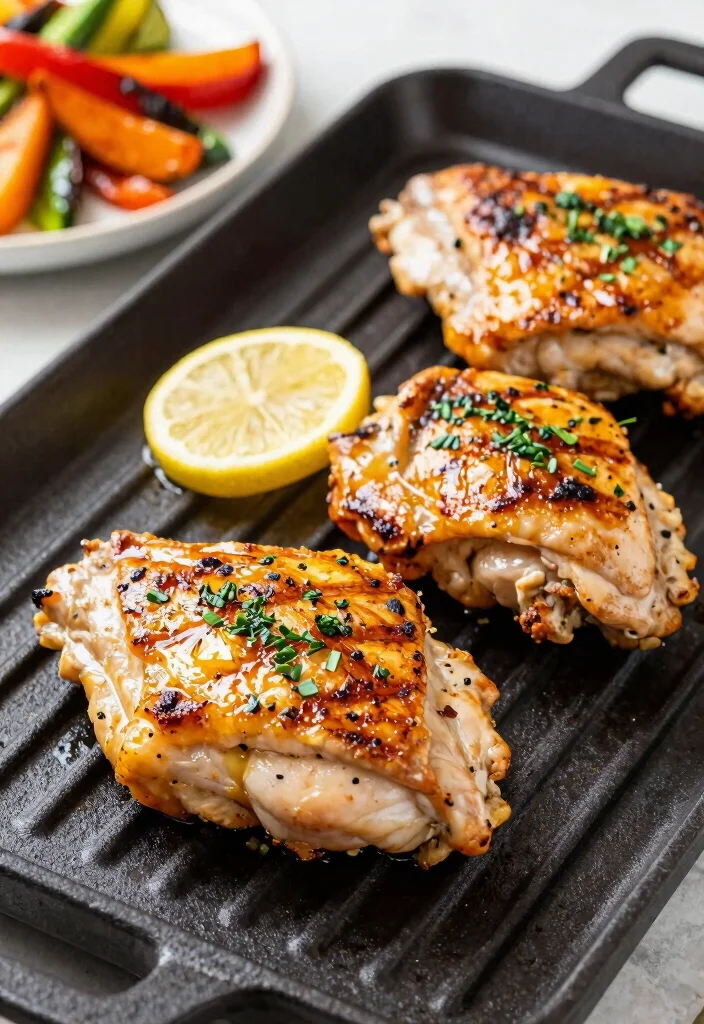 12 Griddle Dinner Recipes for Fast Flavorful Weeknight Cooking - 9. Lemon Herb Grilled Chicken Thighs