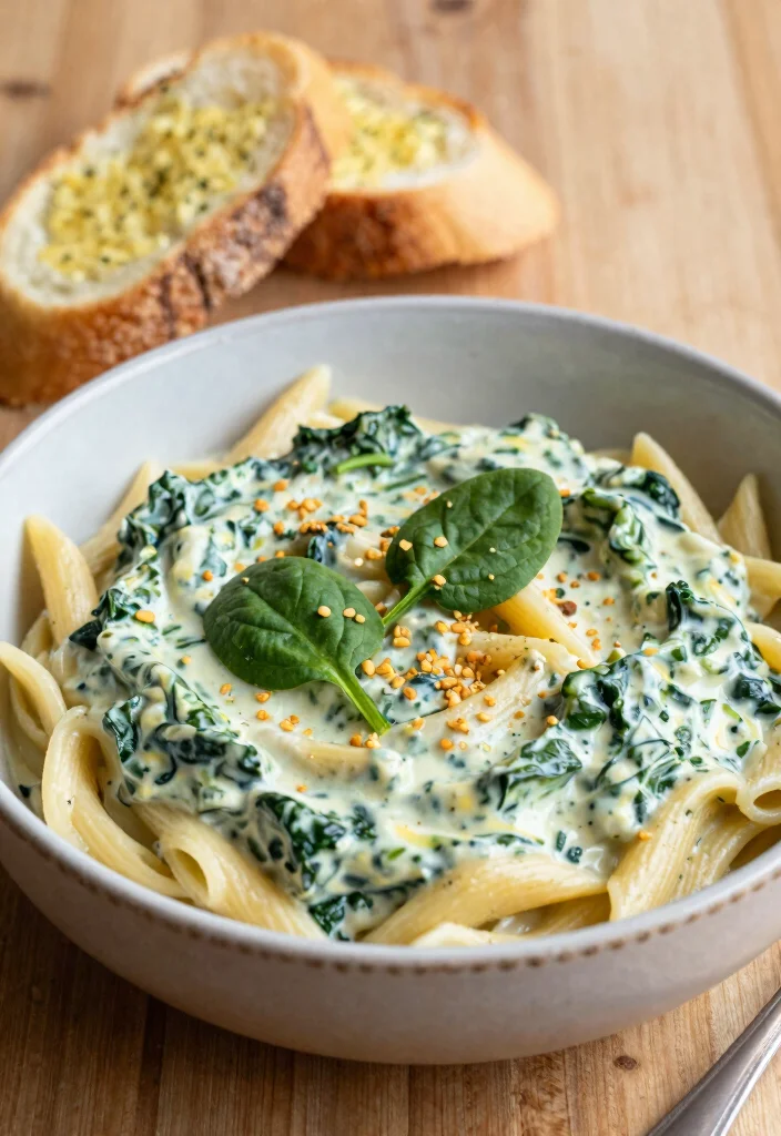 12 Healthy Dairy-Free Dinner Recipes for Simple Weeknight Meals - 10. Spinach and Artichoke Dip Pasta