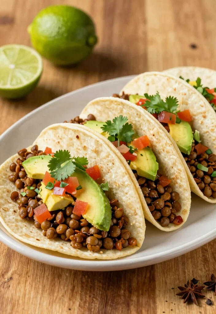 12 Healthy Dairy-Free Dinner Recipes for Simple Weeknight Meals - 3. Vegan Tacos with Lentil Filling