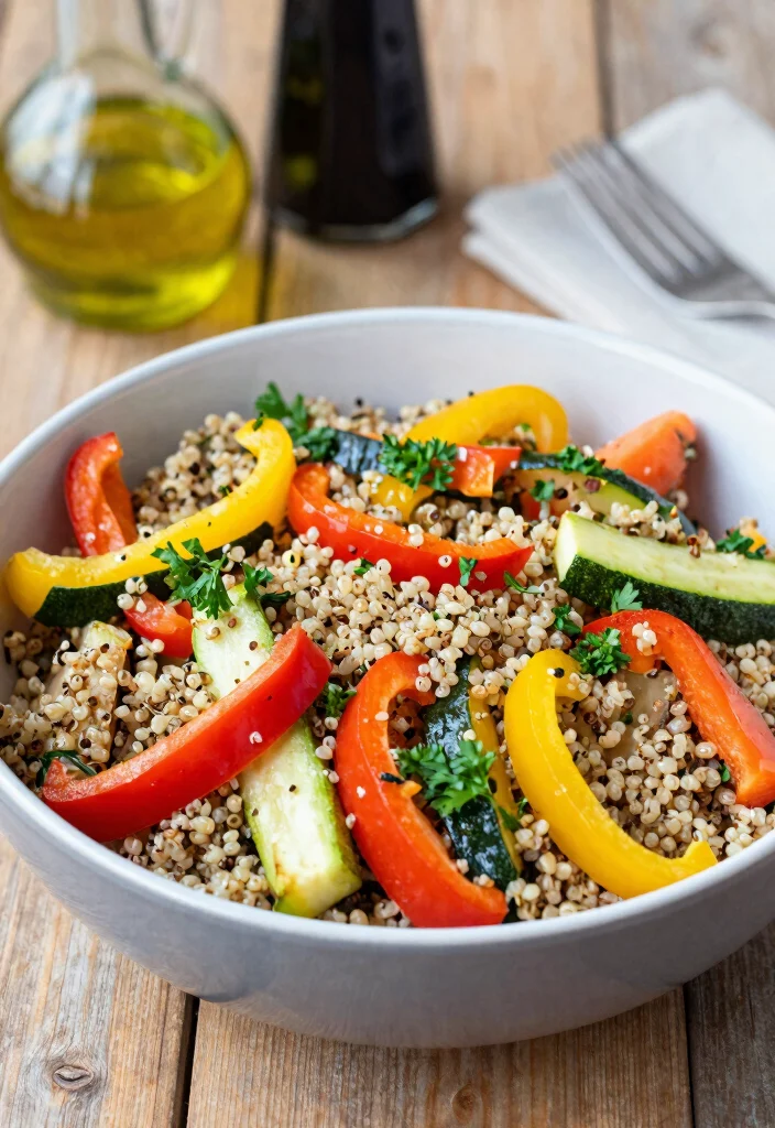 12 Healthy Dairy-Free Dinner Recipes for Simple Weeknight Meals - 5. Quinoa and Roasted Vegetable Salad