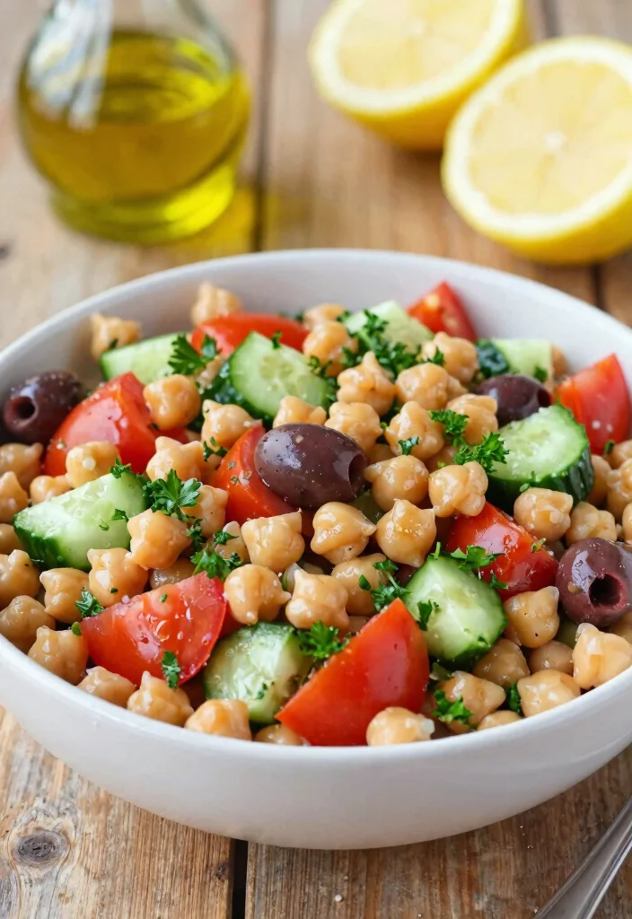 12 Healthy Dairy-Free Dinner Recipes for Simple Weeknight Meals - 8. Mediterranean Chickpea Salad