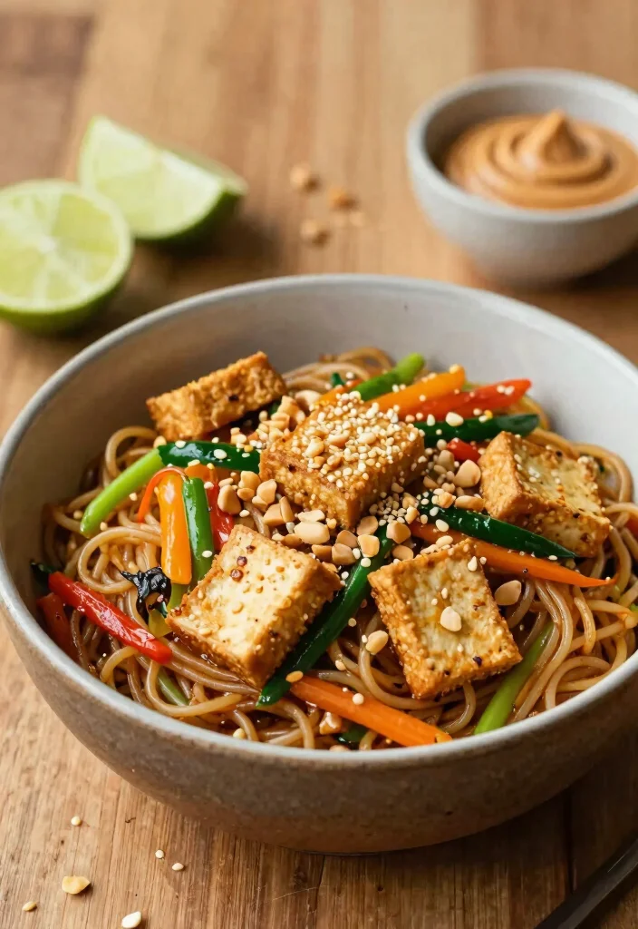 12 Healthy Dairy-Free Dinner Recipes for Simple Weeknight Meals - 9. Thai Peanut Noodles with Tofu