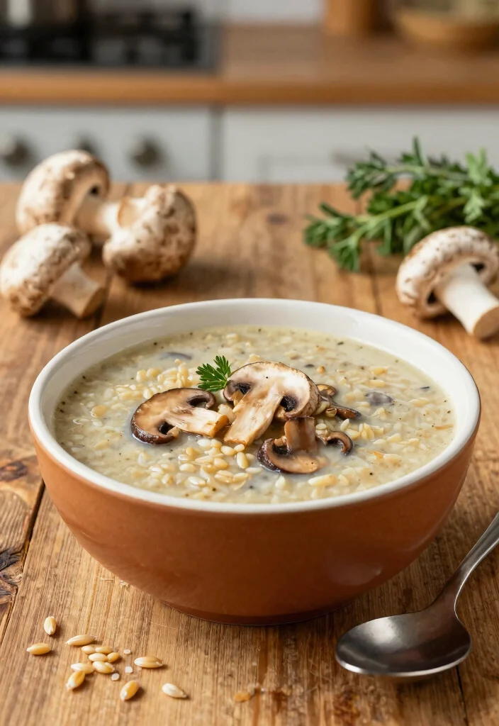 12 Healthy Fall Recipes with Cozy Simple Seasonal Flavor - 4. Mushroom and Barley Soup
