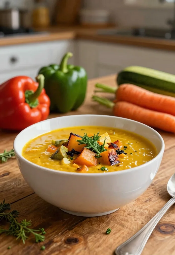 12 Healthy Fall Recipes with Cozy Simple Seasonal Flavor - 7. Roasted Vegetable Soup