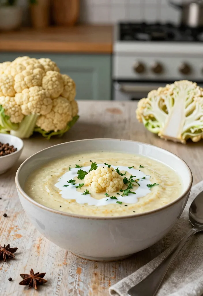 12 Healthy Fall Recipes with Cozy Simple Seasonal Flavor - 8. Curried Cauliflower Soup