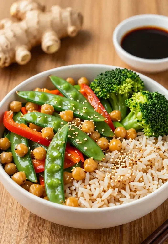 12 Healthy Meal Prep Recipes for Easy Balanced Weekdays - 2. Chickpea Stir-Fry Bowl