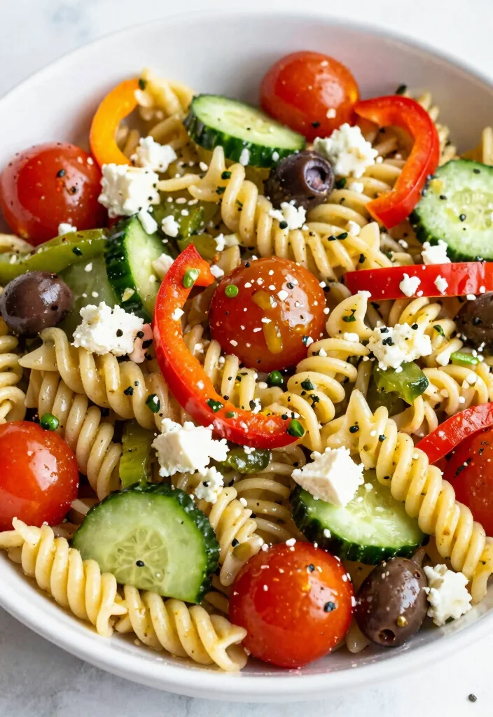 12 Healthy Meal Prep Recipes for Easy Balanced Weekdays - 8. Veggie-Packed Pasta Salad