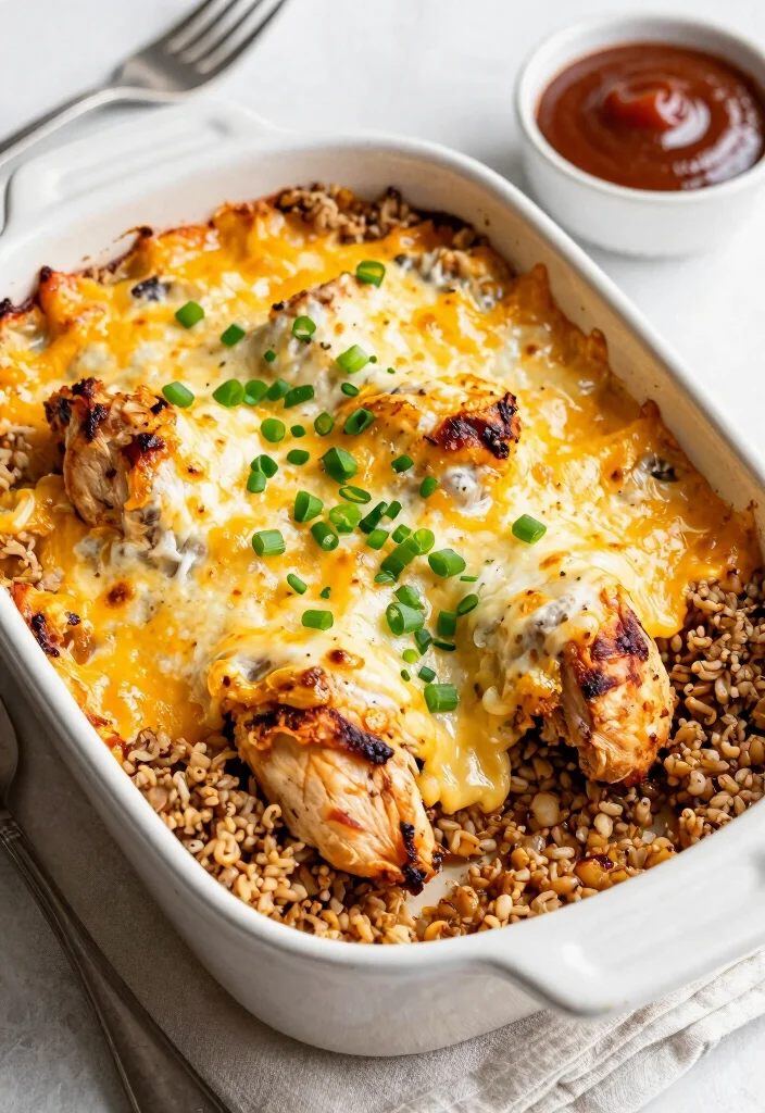 12 Healthy Meat Recipes for Easy Balanced Weeknight Meals - 11. BBQ Chicken Quinoa Bake