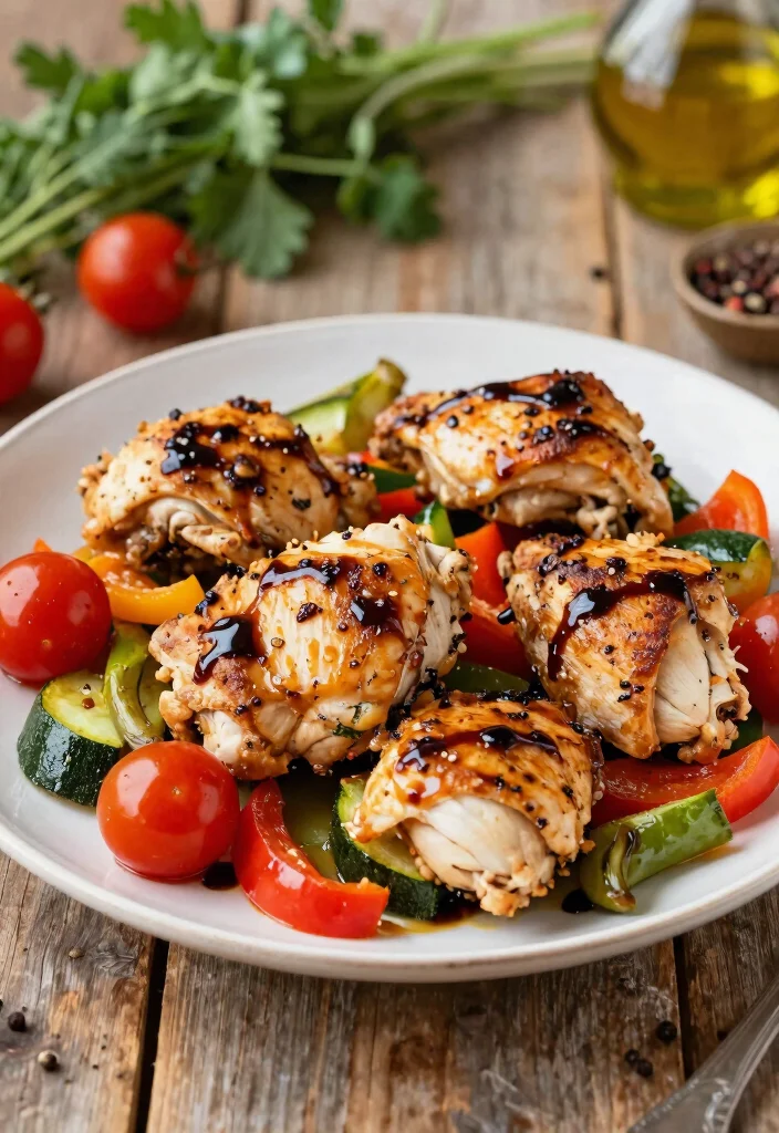 12 Healthy Meat Recipes for Easy Balanced Weeknight Meals - 4. Mediterranean Chicken and Veggies