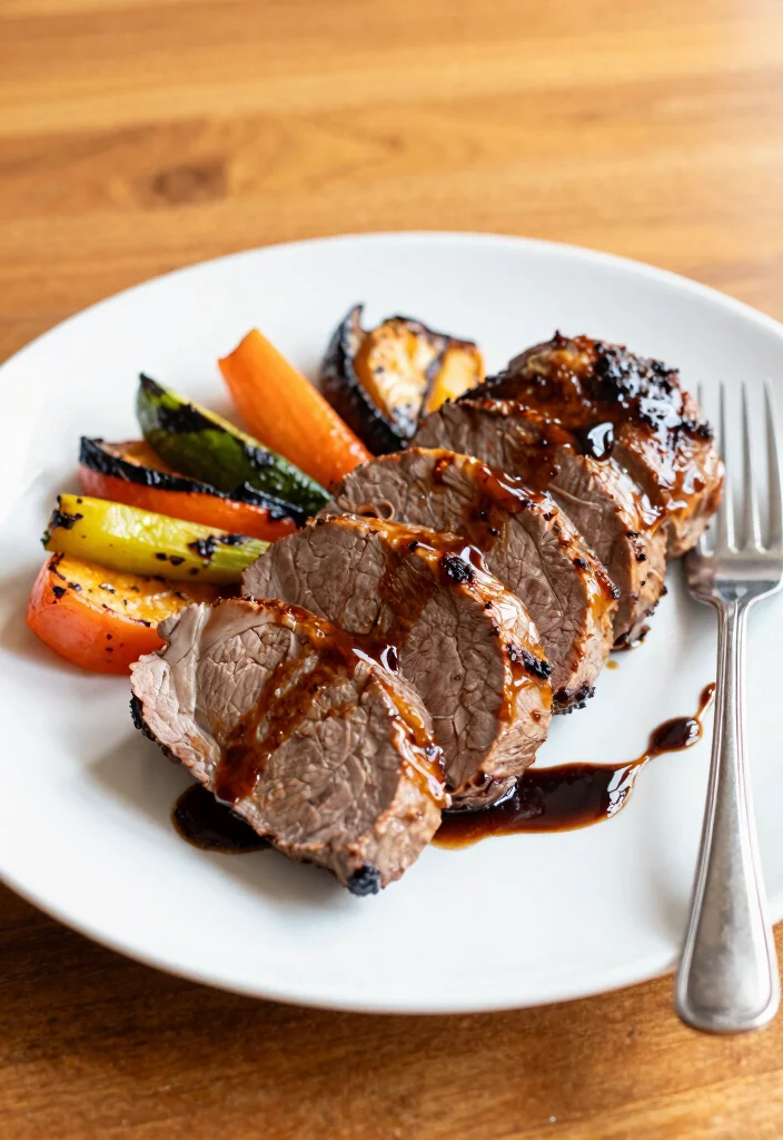 12 Healthy Meat Recipes for Easy Balanced Weeknight Meals - 7. Balsamic Glazed Pork Tenderloin