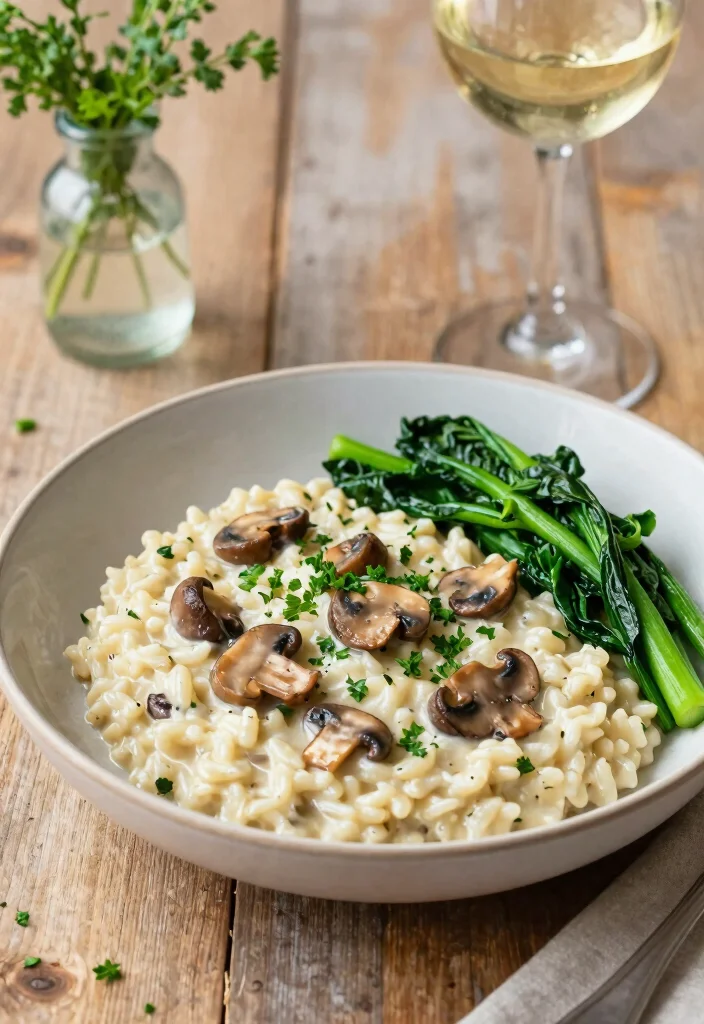 12 Healthy Mushroom Recipes for Easy Flavorful Meals - 1. Creamy Vegan Mushroom Risotto